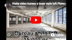 Voici 15,000 pc d'espaces loft