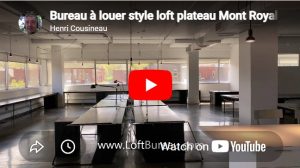 Bureau style loft Plateau Mont‑Royal – 1 000 à 21 000 pc