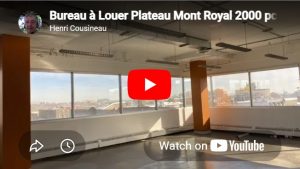 Bureau style loft sur le Plateau avec vue à couper le souffle