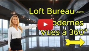 Bureaux style loft avec vues spectaculaires