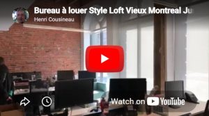 Espace bureau style loft à louer sur la rue Saint‑Pierre dans le Vieux‑Montréal